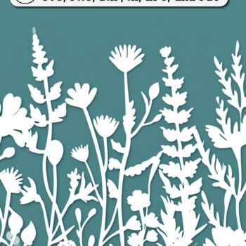 Intra απο ξύλο plywood 3mm-4mm πάχος – Paper Cut Wildflower Bundle Δίασταση  20x20 cm INTRAFABR-88354535 - Image 4