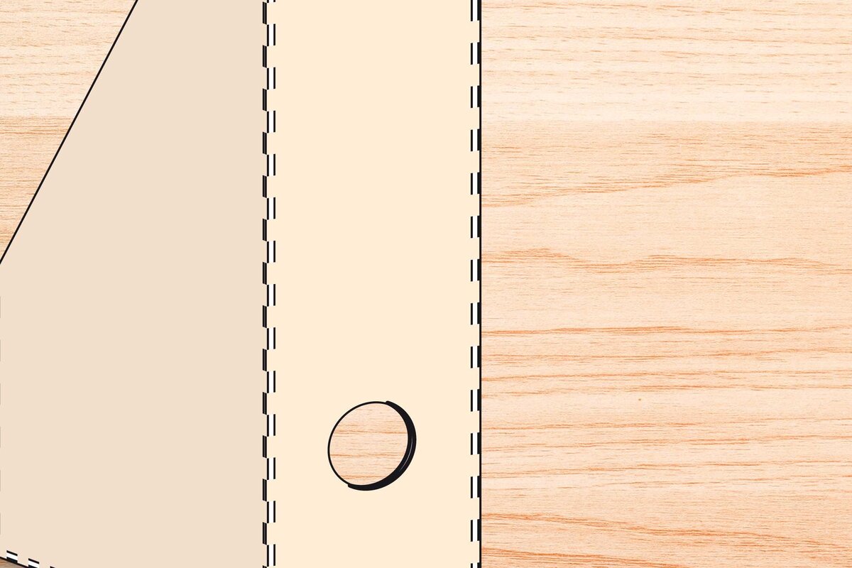 Intra απο ξύλο plywood 3mm-4mm πάχος – Στήριγμα αρχείων περιοδικού Paper/Die CUT Δίασταση  20x20 cm INTRAFABR-75781636