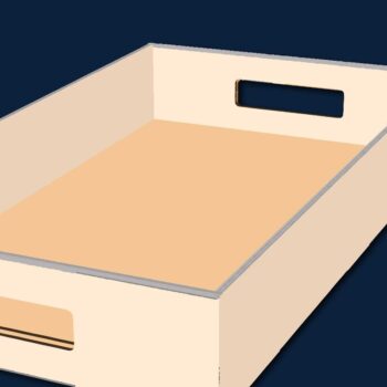 Intra απο ξύλο plywood 3mm-4mm πάχος – PAPER/ Die CUT Πρότυπο δίσκου Δίασταση  20x20 cm INTRAFABR-75780224 - Image 1