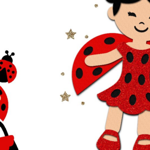 Intra απο ξύλο plywood 3mm-4mm πάχος – Χάρτινη κούκλα Lady Bug Δίασταση  20x20 cm INTRAFABR-89934486