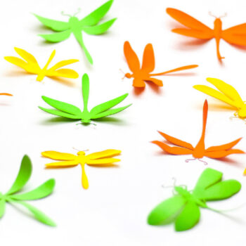 Intra απο ξύλο plywood 3mm-4mm πάχος – Χαρτί Dragonfly Δίασταση  20x20 cm INTRAFABR-25463190 - Image 1