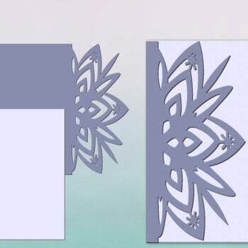 Intra απο ξύλο plywood 3mm-4mm πάχος – Χάρτινος φάκελος πρόσκλησης. 3D χάρτινο δώρο Δίασταση  20x20 cm INTRAFABR-81730460 - Image 1