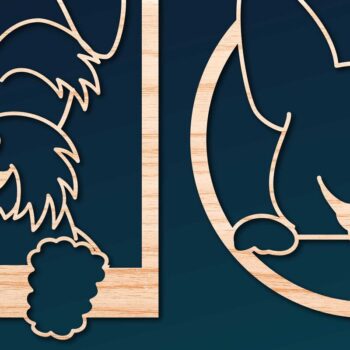 Intra απο ξύλο plywood 3mm-4mm πάχος – Πακέτο Decor Dog Decor από χαρτί/λέιζερ Δίασταση  20x20 cm INTRAFABR-66317954 - Image 1