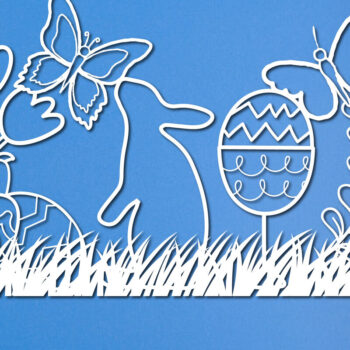 Intra απο ξύλο plywood 3mm-4mm πάχος – Κόψτε χαρτί/λέιζερ Πασχαλινή διακόσμηση Δίασταση  20x20 cm INTRAFABR-25873578 - Image 1