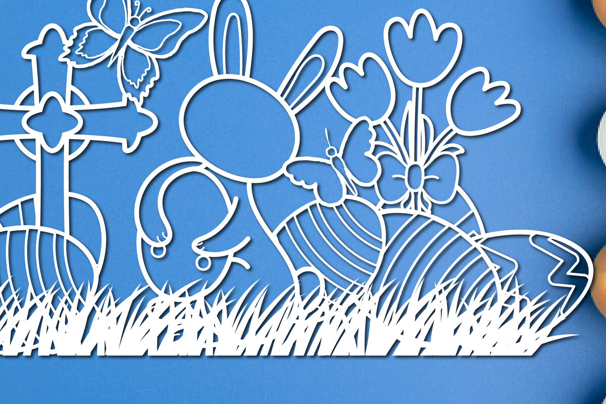 Intra απο ξύλο plywood 3mm-4mm πάχος – Κόψτε χαρτί/λέιζερ Πασχαλινή διακόσμηση Δίασταση  20x20 cm INTRAFABR-25873736