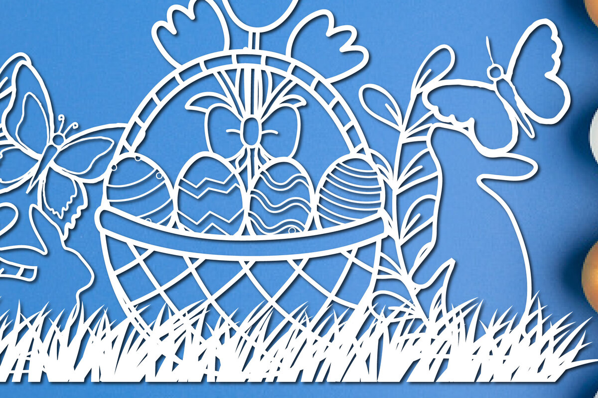 Intra απο ξύλο plywood 3mm-4mm πάχος – Κόψτε χαρτί/λέιζερ Πασχαλινή διακόσμηση Δίασταση  20x20 cm INTRAFABR-25873935