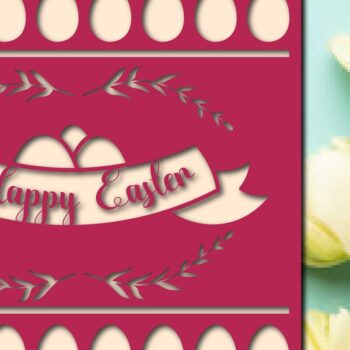 Intra απο ξύλο plywood 3mm-4mm πάχος – Δωροκάρτα για την Ημέρα του Πάσχα από χαρτί/Λέιζερ Δίασταση 20x20 cm INTRAFABR-62299287 - Image 1