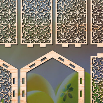 Intra απο ξύλο plywood 3mm-4mm πάχος – Χαρτί/λέιζερ Κόψιμο Πασχαλινό Φανάρι Δίασταση 20x20 cm INTRAFABR-56569779 - Image 1