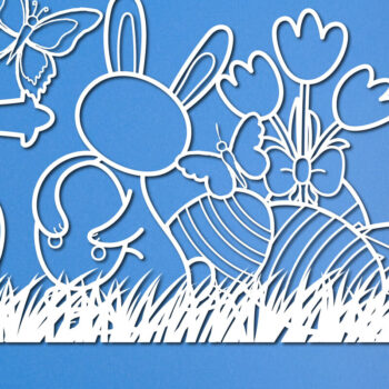 Intra απο ξύλο plywood 3mm-4mm πάχος – Πασχαλινό ντεκόρ Δέσμη κοπής χαρτιού/λέιζερ Δίασταση  20x20 cm INTRAFABR-25874105 - Image 5