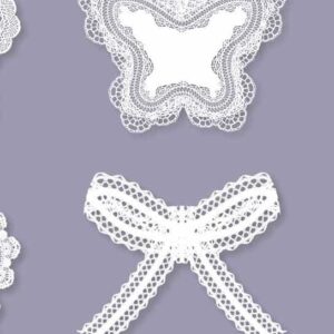 Intra απο ξύλο plywood 3mm-4mm πάχος – Πακέτο σχεδίου δαντέλας με κοπή χαρτιού/λέιζερ Δίασταση  20x20 cm INTRAFABR-77702637