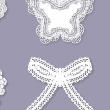 Intra απο ξύλο plywood 3mm-4mm πάχος – Πακέτο σχεδίου δαντέλας με κοπή χαρτιού/λέιζερ Δίασταση  20x20 cm INTRAFABR-77702637 - Image 1