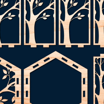 Intra απο ξύλο plywood 3mm-4mm πάχος – Πακέτο Cut Tree of Life από χαρτί/λέιζερ Δίασταση  20x20 cm INTRAFABR-56510358 - Image 4