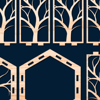 Intra απο ξύλο plywood 3mm-4mm πάχος – Πακέτο Cut Tree of Life από χαρτί/λέιζερ Δίασταση  20x20 cm INTRAFABR-56510358 - Image 6