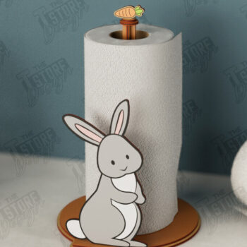 Intra απο ξύλο plywood 3mm-4mm πάχος – Χαρτοπετσετοθήκη |Σχήμα λαγουδάκι| Κουζίνα Δίασταση  20x20 cm INTRAFABR-112629132 - Image 1