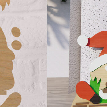 Intra απο ξύλο plywood 3mm-4mm πάχος – Χάρτινες θήκες για ρολό πετσέτας κοπής με λέιζερ Δίασταση  20x20 cm INTRAFABR-79290058 - Image 1