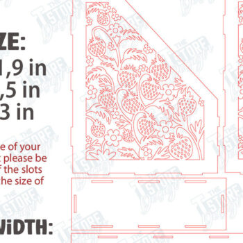 Intra απο ξύλο plywood 3mm-4mm πάχος – Δίσκος χαρτιού |Οργανωτής γραφείου Δίασταση 20x20 cm INTRAFABR-116214920 - Image 3