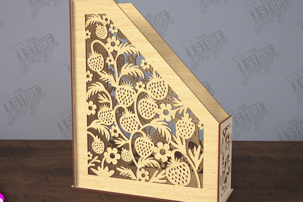 Intra απο ξύλο plywood 3mm-4mm πάχος – Δίσκος χαρτιού | Desktop Office Organizer Δίασταση  20x20 cm INTRAFABR-116214741