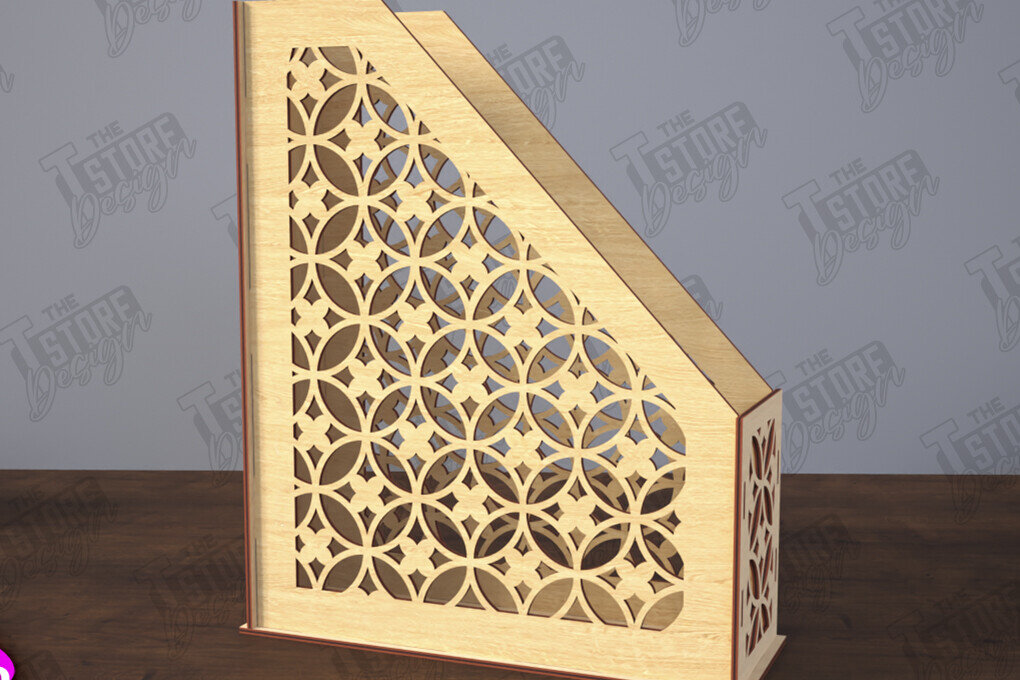 Intra απο ξύλο plywood 3mm-4mm πάχος – Δίσκος χαρτιού | Desktop Office Organizer Δίασταση  20x20 cm INTRAFABR-116214692