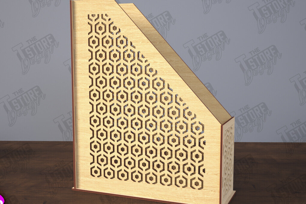 Intra απο ξύλο plywood 3mm-4mm πάχος – Δίσκος χαρτιού | Desktop Office Organizer Δίασταση  20x20 cm INTRAFABR-116214709