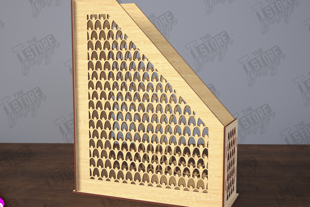 Intra απο ξύλο plywood 3mm-4mm πάχος – Δίσκος χαρτιού | Desktop Office Organizer Δίασταση  20x20 cm INTRAFABR-116214714