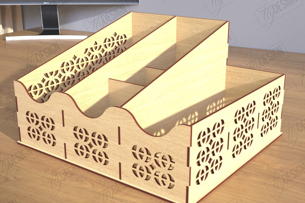 Intra απο ξύλο plywood 3mm-4mm πάχος – Δίσκος χαρτιού | Σχεδιασμός Γραφείου Δίασταση  20x20 cm INTRAFABR-122964036