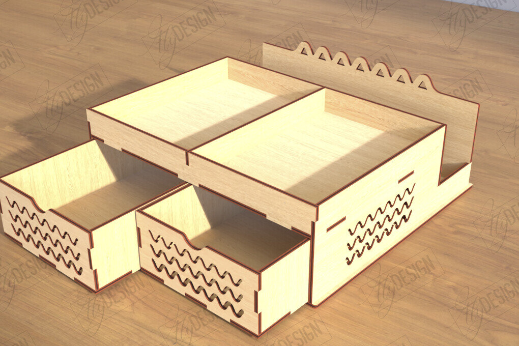 Intra απο ξύλο plywood 3mm-4mm πάχος – Δίσκος χαρτιού | Σχεδιασμός Γραφείου Δίασταση  20x20 cm INTRAFABR-122964048