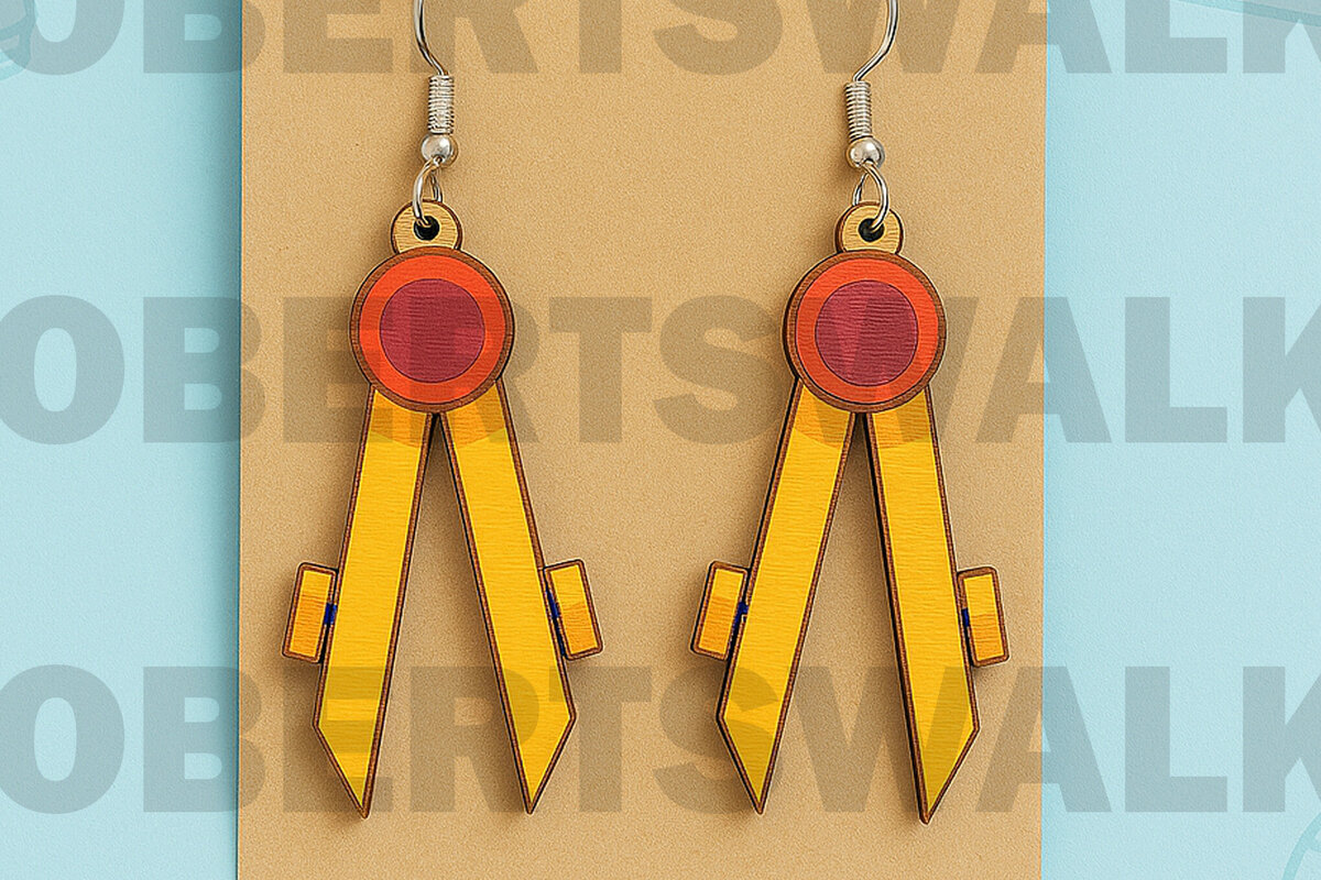 Intra απο ξύλο plywood 3mm-4mm πάχος – Σκουλαρίκια με συνδετήρες – Πράσινο Καφέ Δίασταση  5x5 cm INTRAFABR-124968217