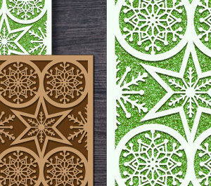 Intra απο ξύλο plywood 3mm-4mm πάχος – Χάρτινο χριστουγεννιάτικες κάρτες Δίασταση  20x20 cm INTRAFABR-81403900