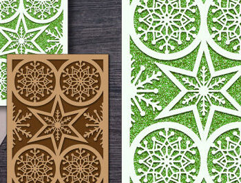 Intra απο ξύλο plywood 3mm-4mm πάχος – Χάρτινο χριστουγεννιάτικες κάρτες Δίασταση  20x20 cm INTRAFABR-81403900 - Image 1