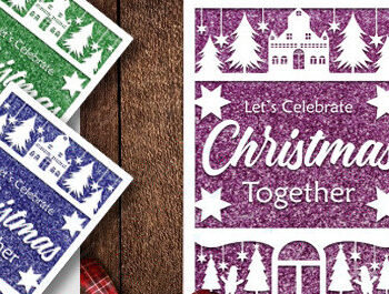 Intra απο ξύλο plywood 3mm-4mm πάχος – Χαρτόπετσες Χριστουγεννιάτικες ευχετήριες κάρτες Δίασταση 20x20 cm INTRAFABR-81348570 - Image 1