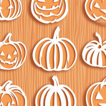 Intra απο ξύλο plywood 3mm-4mm πάχος – Διακοσμητικό κομμένο αρχείο κολοκύθας με χαρτί Δίασταση 40x30 cm INTRAFABR-103105195 - Image 1