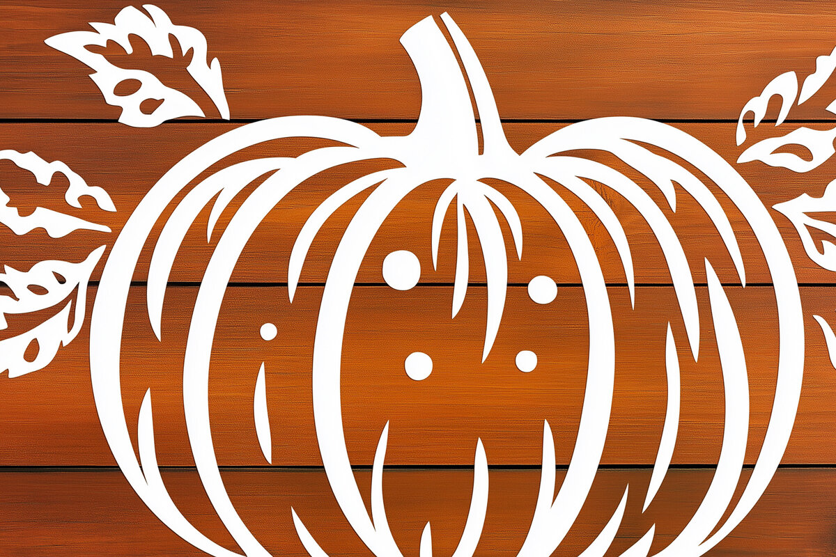 Intra απο ξύλο plywood 3mm-4mm πάχος – Διακοσμητικό κομμένο αρχείο κολοκύθας με χαρτί Δίασταση  40x30 cm INTRAFABR-103117687