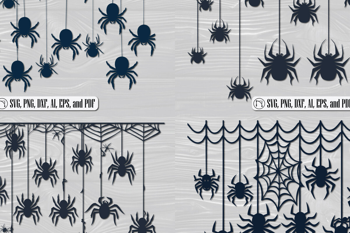 Intra απο ξύλο plywood 3mm-4mm πάχος – Papercut Hanging Spider Web Bundle Δίασταση  20x20 cm INTRAFABR-102668048