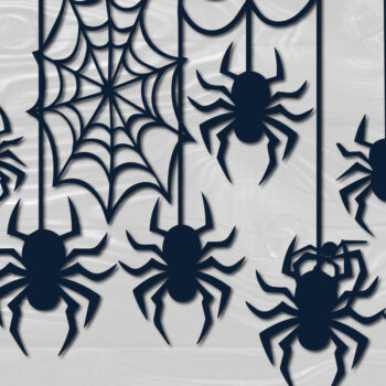Intra απο ξύλο plywood 3mm-4mm πάχος – Papercut Hanging Spider Web Bundle Δίασταση  20x20 cm INTRAFABR-102668048 - Image 3