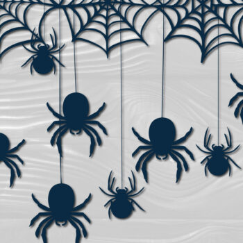 Intra απο ξύλο plywood 3mm-4mm πάχος – Papercut Hanging Spider Web Δίασταση  20x20 cm INTRAFABR-102659862 - Image 1