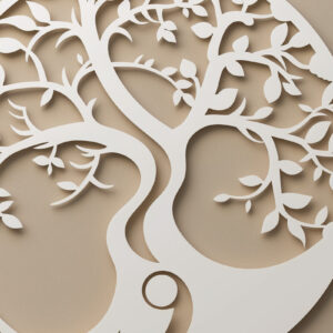 Intra απο ξύλο plywood 3mm-4mm πάχος – Papercut Tree of Life Δίασταση 20x20 cm INTRAFABR-102701529