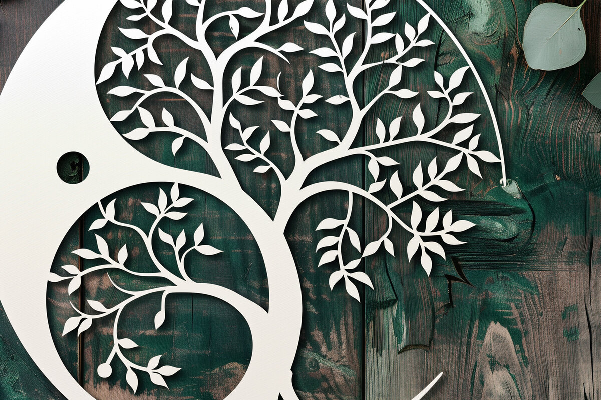 Intra απο ξύλο plywood 3mm-4mm πάχος – Papercut Tree of Life Δίασταση  20x20 cm INTRAFABR-102714990