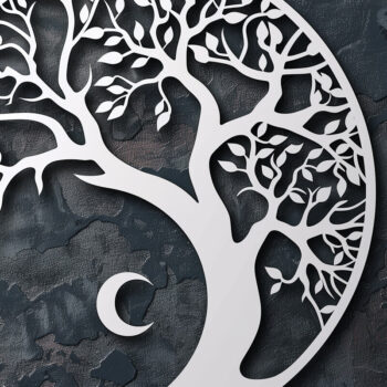 Intra απο ξύλο plywood 3mm-4mm πάχος – Papercut Tree of Life Δίασταση 20x20 cm INTRAFABR-102715886 - Image 1