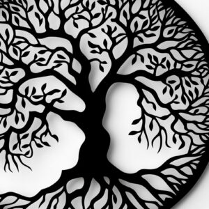 Intra απο ξύλο plywood 3mm-4mm πάχος – Papercut Tree of Life Δίασταση  20x20 cm INTRAFABR-102716175