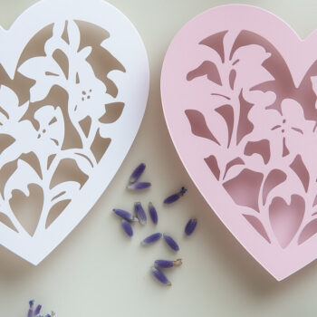 Intra απο ξύλο plywood 3mm-4mm πάχος – Πακέτο Papercut Valentine Heart Δίασταση 20x20 cm INTRAFABR-112208356 - Image 2