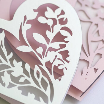 Intra απο ξύλο plywood 3mm-4mm πάχος – Πακέτο Papercut Valentine Heart Δίασταση 20x20 cm INTRAFABR-112208356 - Image 4
