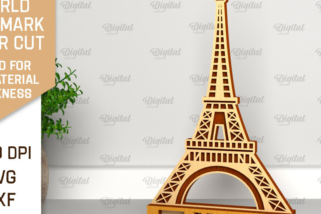 Intra απο ξύλο plywood 3mm-4mm πάχος – Παρίσι Landmark Δίασταση  20x20 cm INTRAFABR-99194047