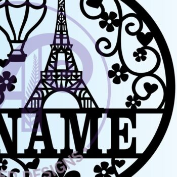 Intra απο ξύλο plywood 3mm-4mm πάχος – Αρχείο περικοπής Sign Paris Δίασταση  40x30 cm INTRAFABR-67411964 - Image 3