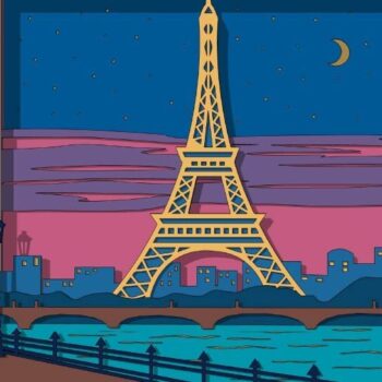 Intra απο ξύλο plywood 3mm-4mm πάχος – Paris Shadow Box Layered Cardstock Δίασταση  20x20 cm INTRAFABR-56416450 - Image 1