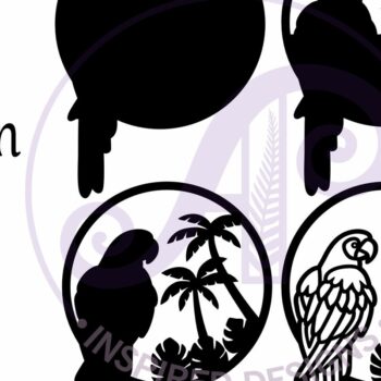 Intra απο ξύλο plywood 3mm-4mm πάχος – Parrot Layered Wall Art Sign, Αρχείο. Δίασταση 40x30 cm INTRAFABR-94288566 - Image 3