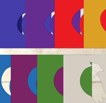 Intra απο ξύλο plywood 3mm-4mm πάχος – Parrot Shadow Box, Birds Layered Δίασταση  20x20 cm INTRAFABR-78710934 - Image 2