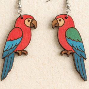 Intra απο ξύλο plywood 3mm-4mm πάχος – Parrot Δίασταση  20x20 cm INTRAFABR-120915056