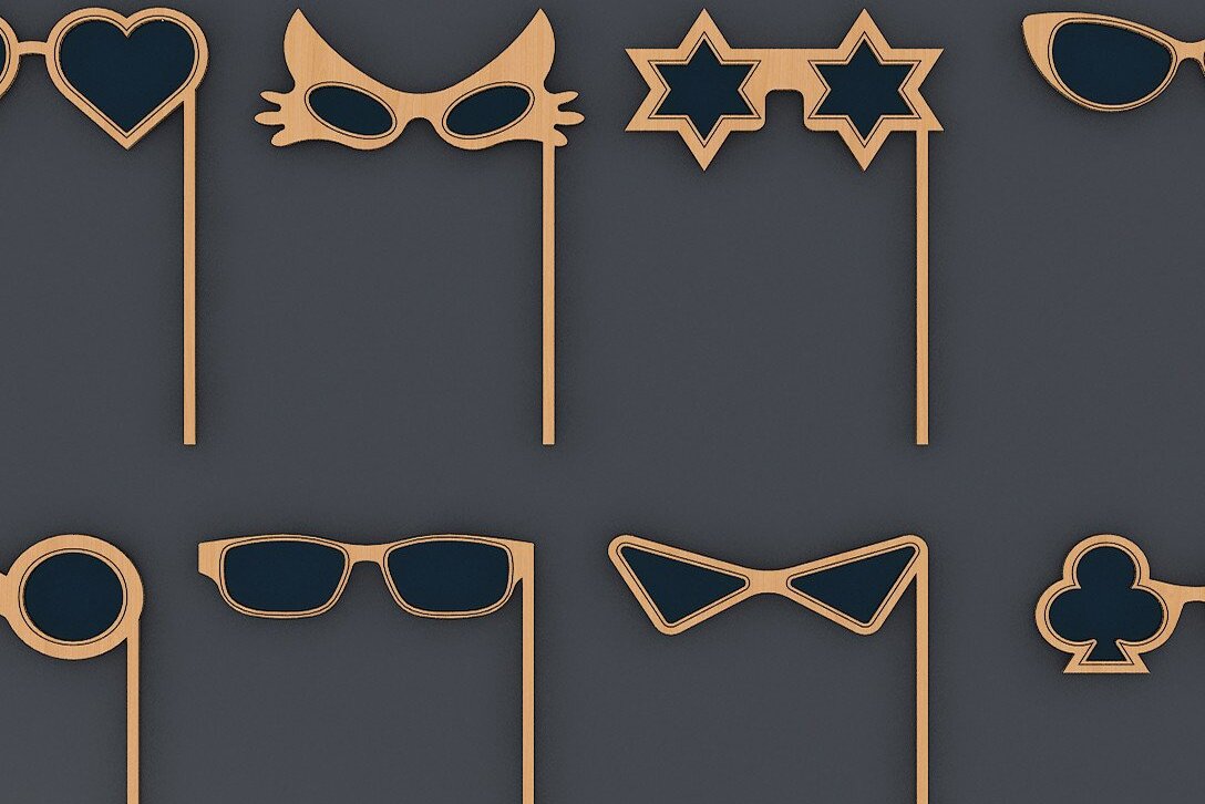 Intra απο ξύλο plywood 3mm-4mm πάχος – Σκελετοί γυαλιών πάρτι / Ξύλινα γυαλιά ηλίου Δίασταση  20x20 cm INTRAFABR-43067012