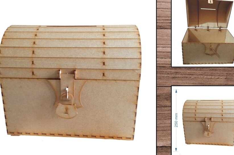 Intra απο ξύλο plywood 3mm-4mm πάχος – Party - Party Box - Δίασταση  20x20 cm INTRAFABR-19411314