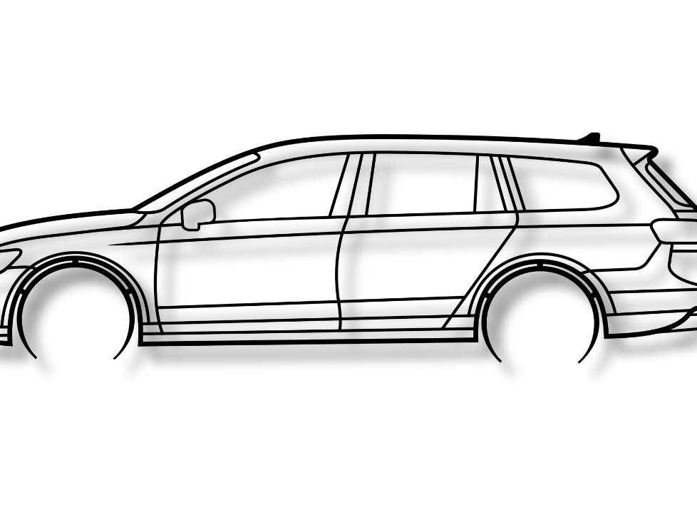 Intra απο ξύλο plywood 3mm-4mm πάχος – Passat B8 Car Silhouette Dxf Δίασταση  20x20 cm INTRAFABR-119824563